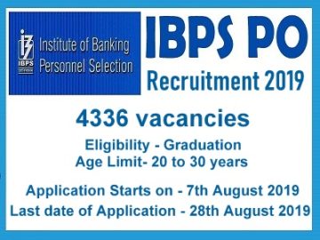 IBPS PO Recruitment Notification 2019